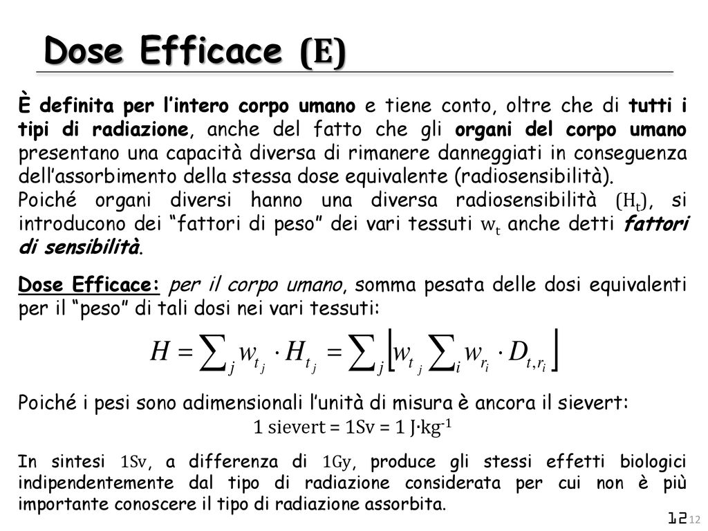 Fondamenti Di Dosimetria Ppt Scaricare